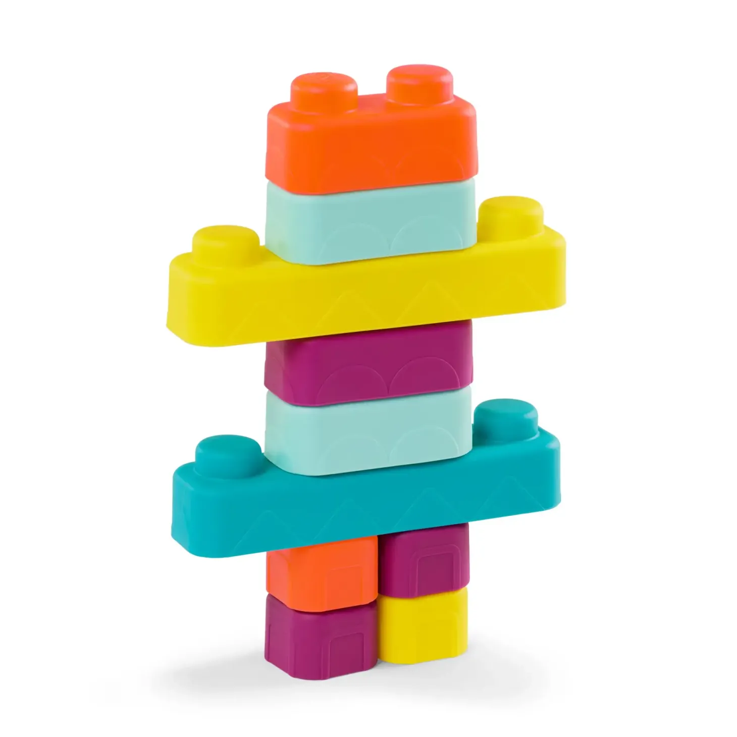 Miękkie klocki sensoryczne z WAGONIKAMI - Buildin’ Squishies