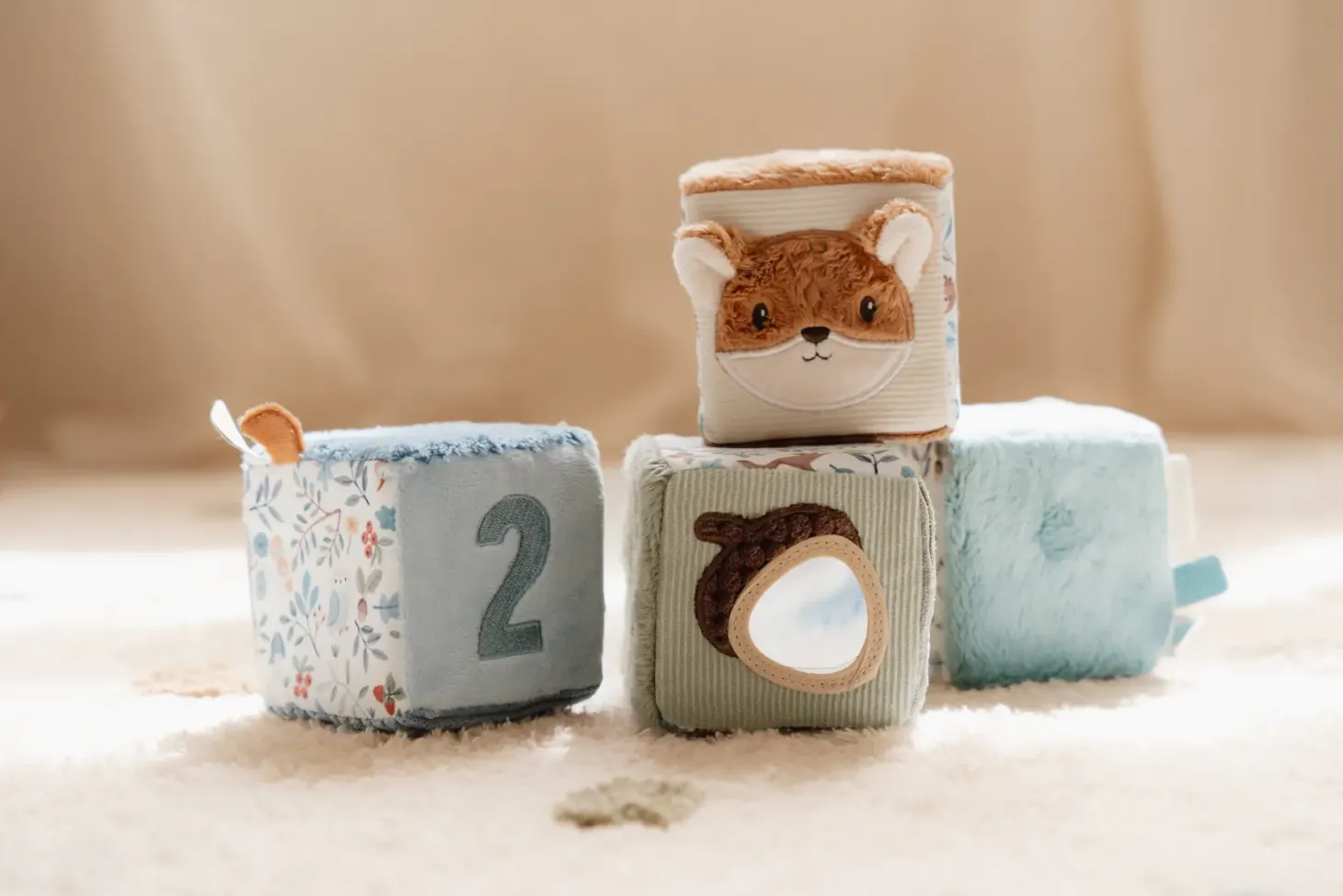 4 Miękkie kostki aktywizujące Forest Friends