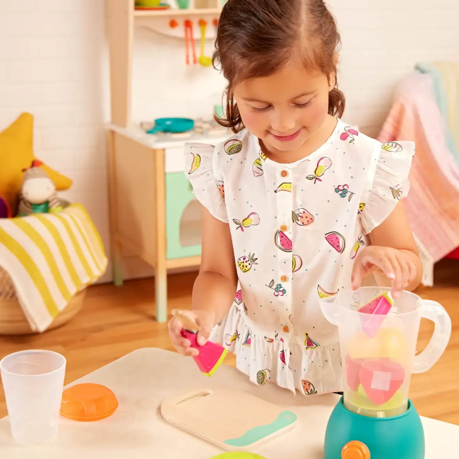 Mini Chef - Fruity Smoothie Playset - BLENDER z owocami i akcesoriami