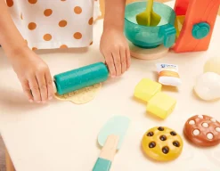 Mini Chef – Mix & Bake Playset – drewniany mikser z akcesoriami i składnikami do pieczenia ciast