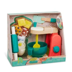 Mini Chef – Mix & Bake Playset – drewniany mikser z akcesoriami i składnikami do pieczenia ciast