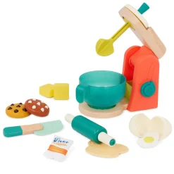 Mini Chef – Mix & Bake Playset – drewniany mikser z akcesoriami i składnikami do pieczenia ciast