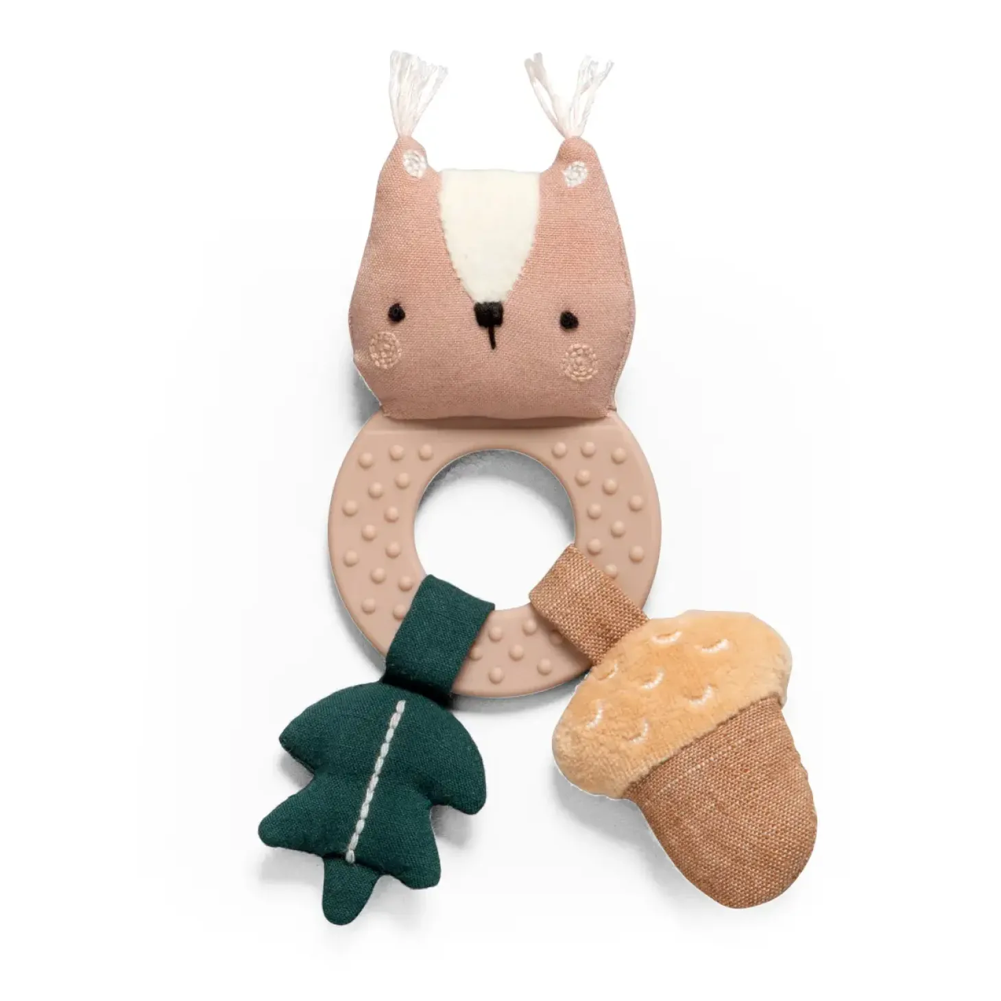 Mini grzechotka z gryzakiem - Zappy the squirrel