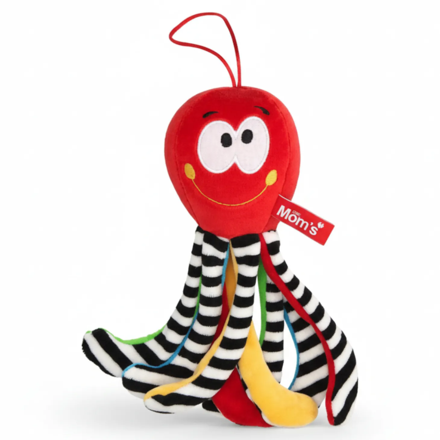 Mini ośmiorniczka kontrastowa CZERWONA