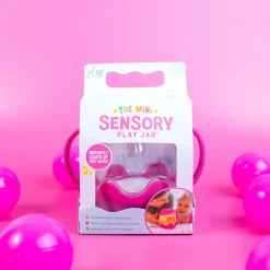 Mini słoik sensoryczny, świecący do napełnienia wodą - niebieski