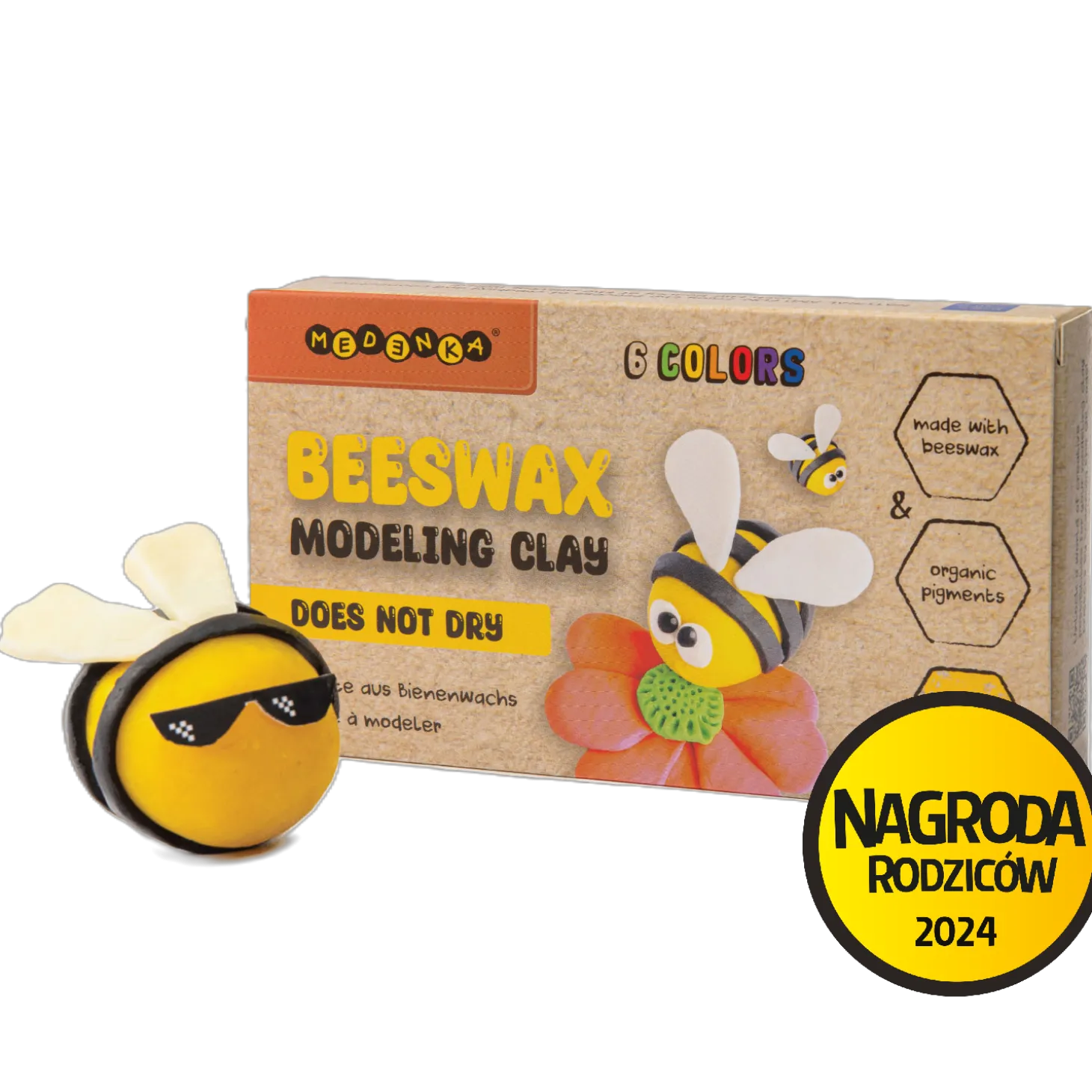 Modelina Medenka z woskiem pszczelim, 100% naturalna
