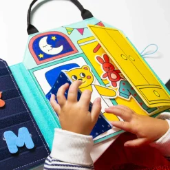 Montessori miękka książka aktywizująca - Mój Dzień