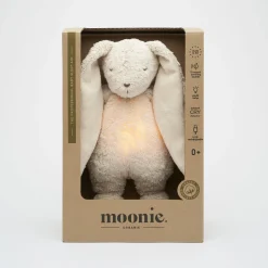 Moonie NATUR 2.0 - szumiący króliczek z lampką - SAND