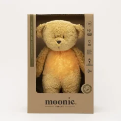 Moonie NATUR - szumiący miś z lampką - HONEY