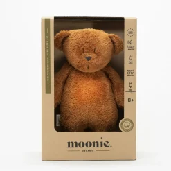 Moonie NATUR - szumiący miś z lampką - CARAMEL