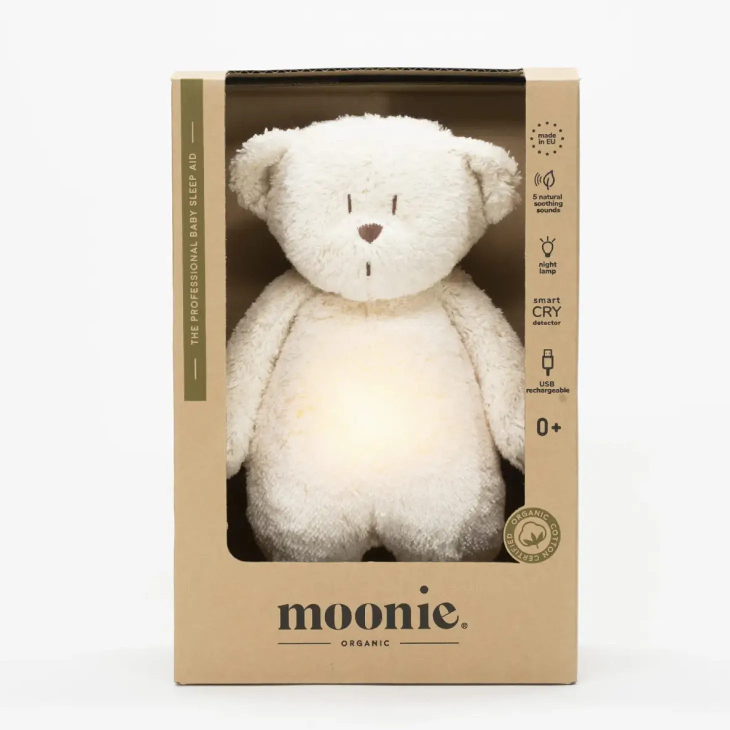 Moonie NATUR 2.0 - szumiący miś z lampką - POLAR