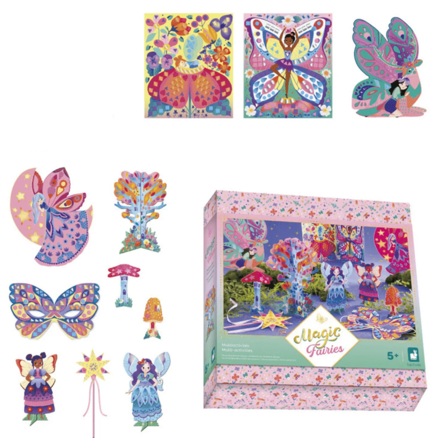 Multizestaw kreatywny 11 dekoracji Wróżki Magic Fairies 5+