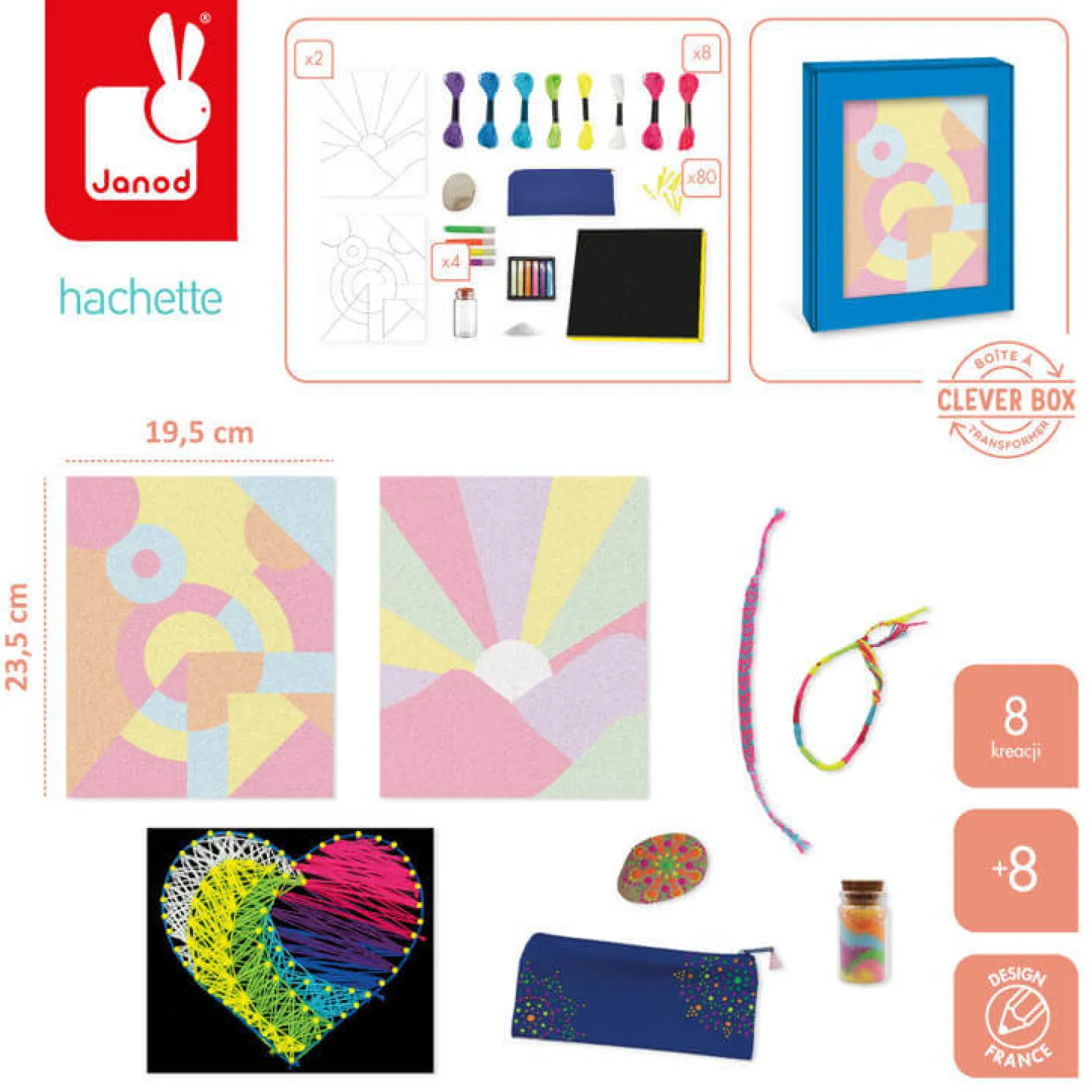 Multizestaw kreatywny - Kolory I love creativity 8+