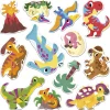Multizestaw kreatywny 2-latka My arts & crafts Grube naklejki wielorazowe Dinozaury 2+