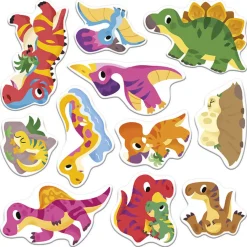 Multizestaw kreatywny 2-latka My arts & crafts Grube naklejki wielorazowe Dinozaury 2+