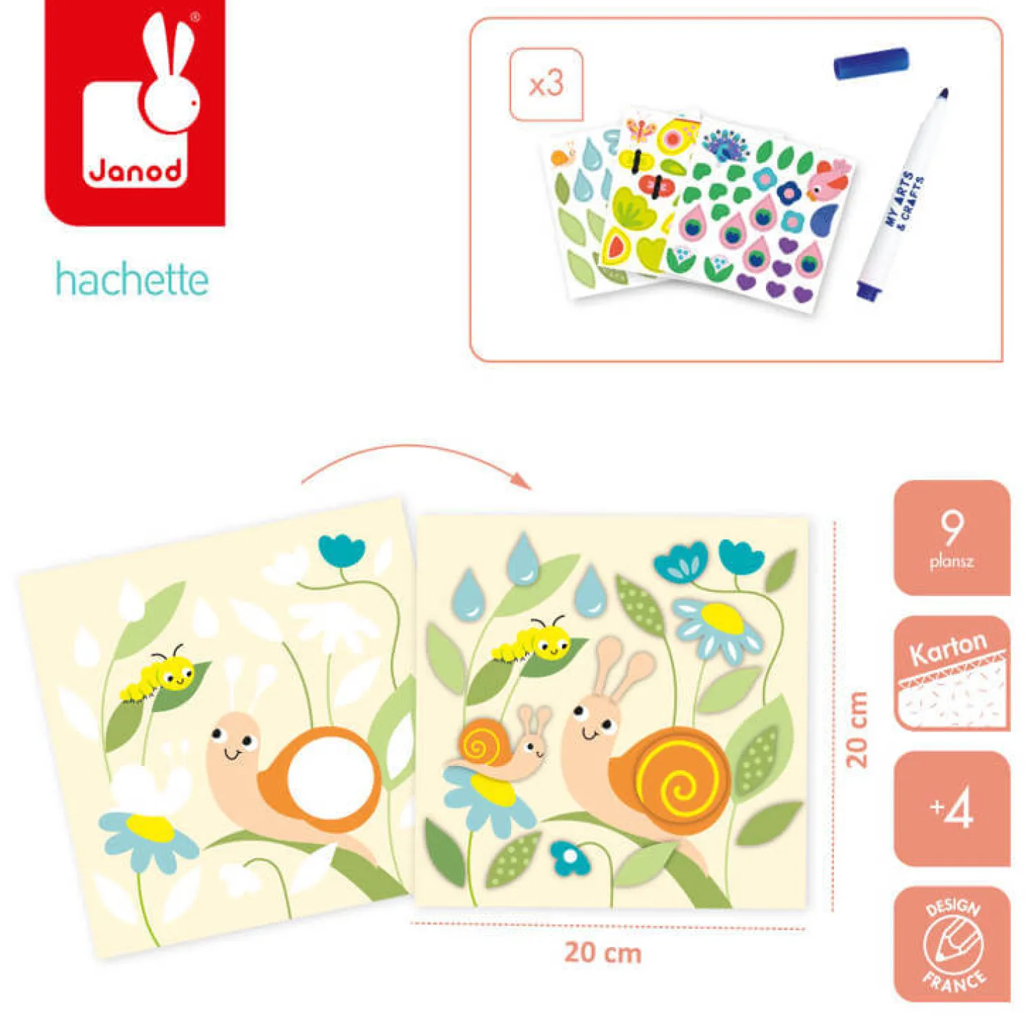 Multizestaw kreatywny 4-latka My arts & crafts 4+