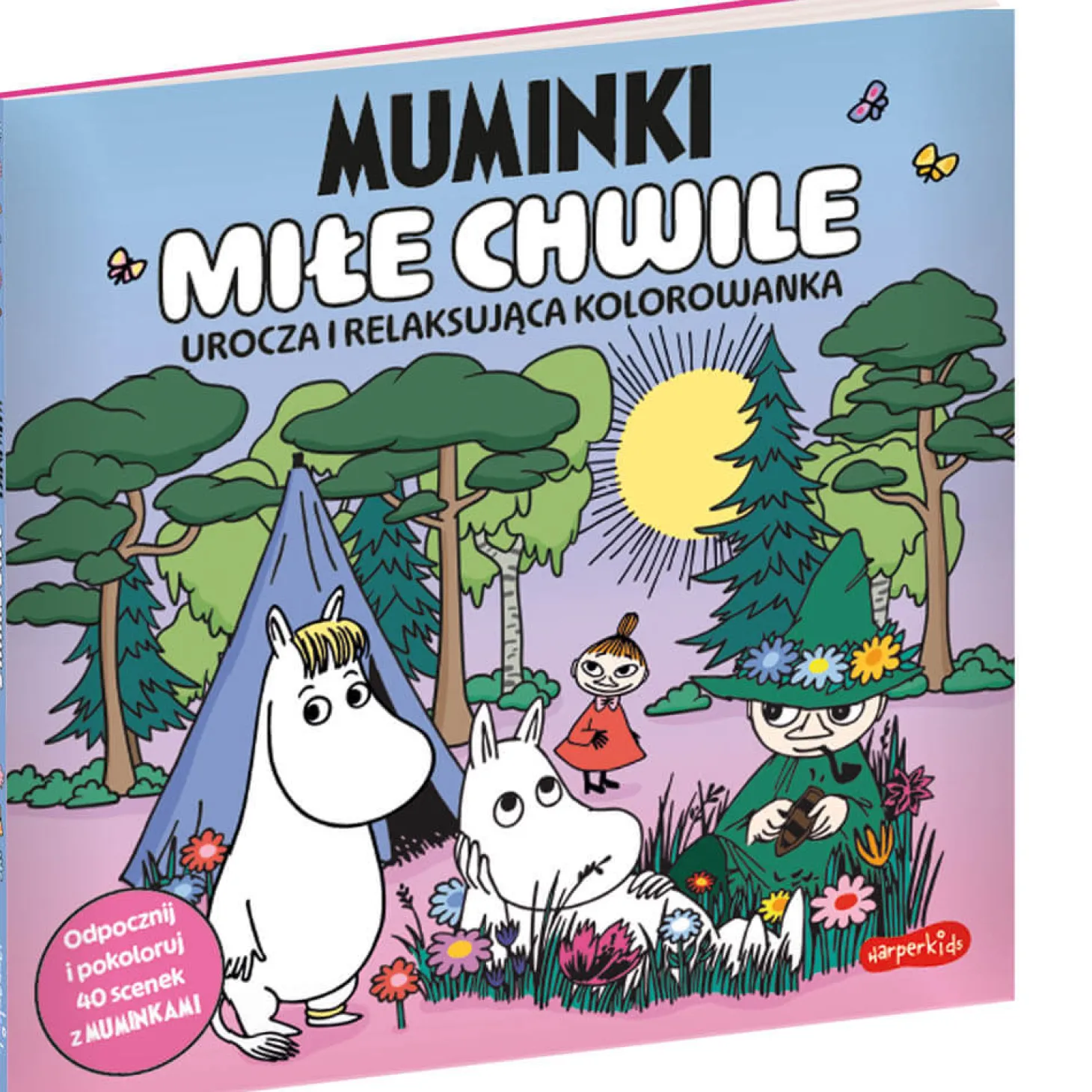 Muminki. Miłe chwile. Urocza i relaksująca kolorowanka