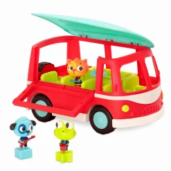 Muzyczny autobus z wesołymi pasażerami