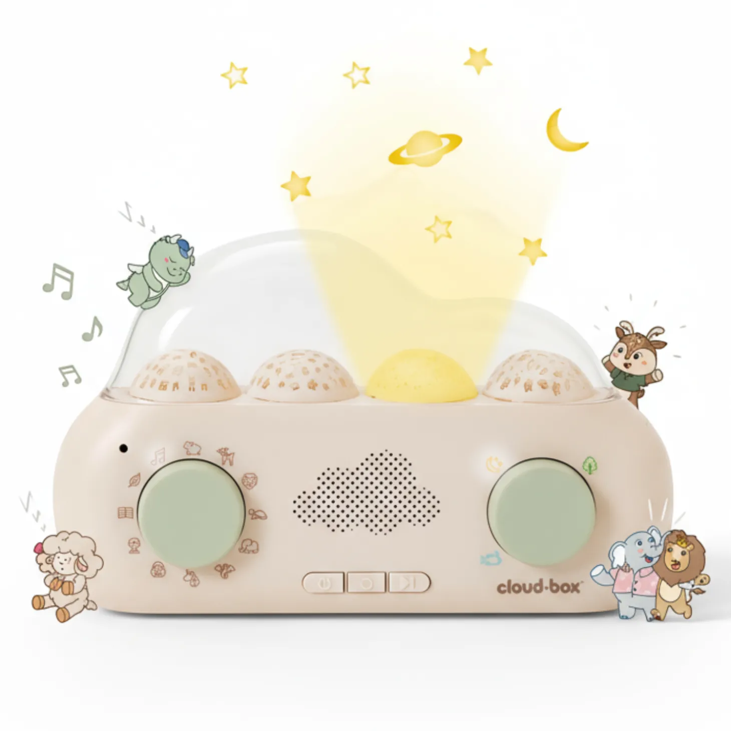 Muzyczny projektor z bajkami CloudBox, wersja polsko-angielska