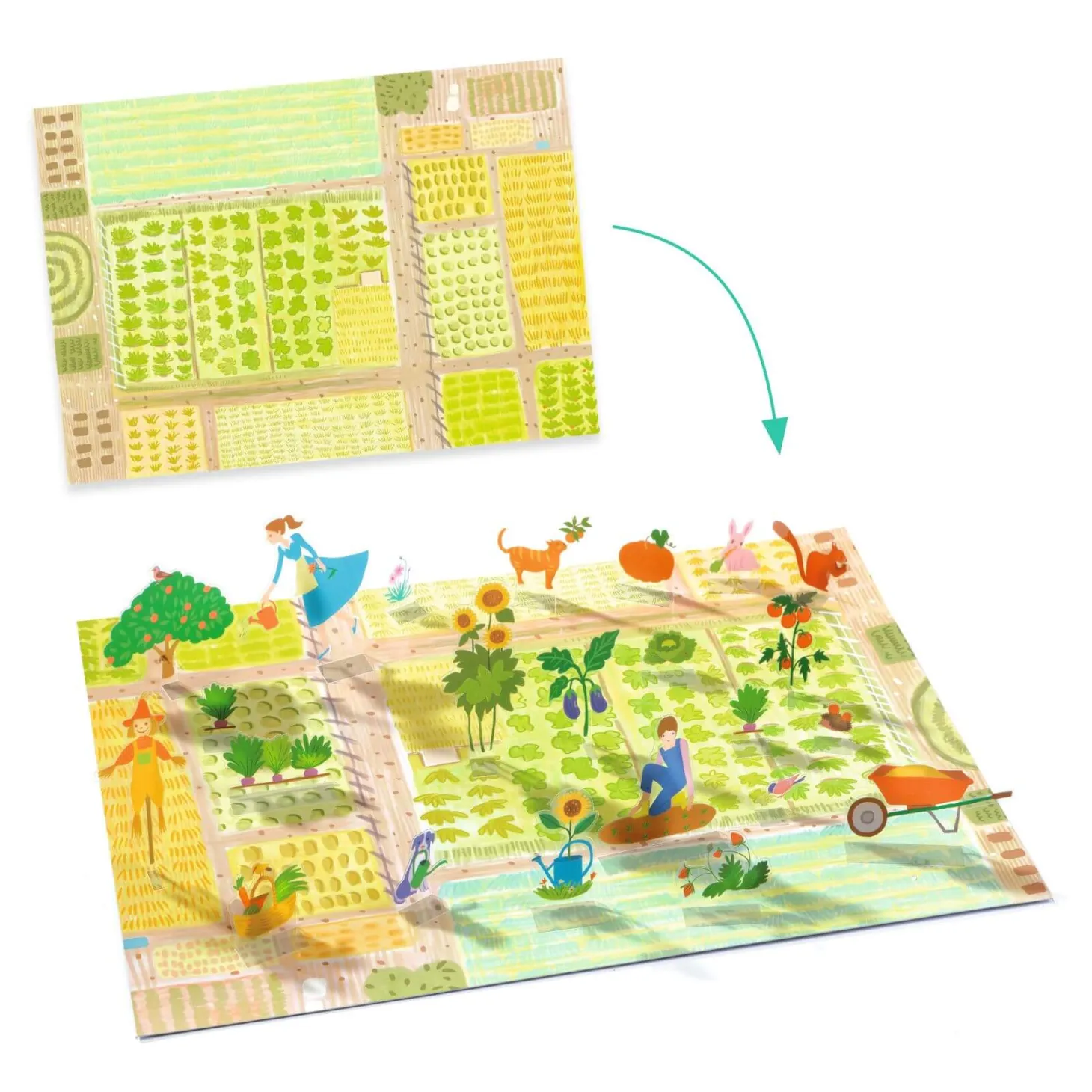 Naklejki wielokrotnego użytku 3D FARMA 3+