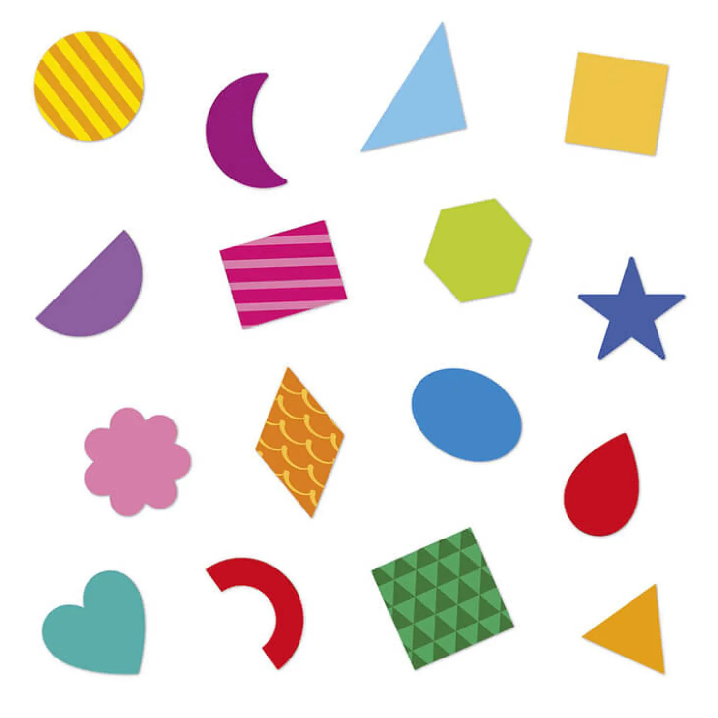 Naklejki wielorazowe 300 szt. Figury geometryczne 3+