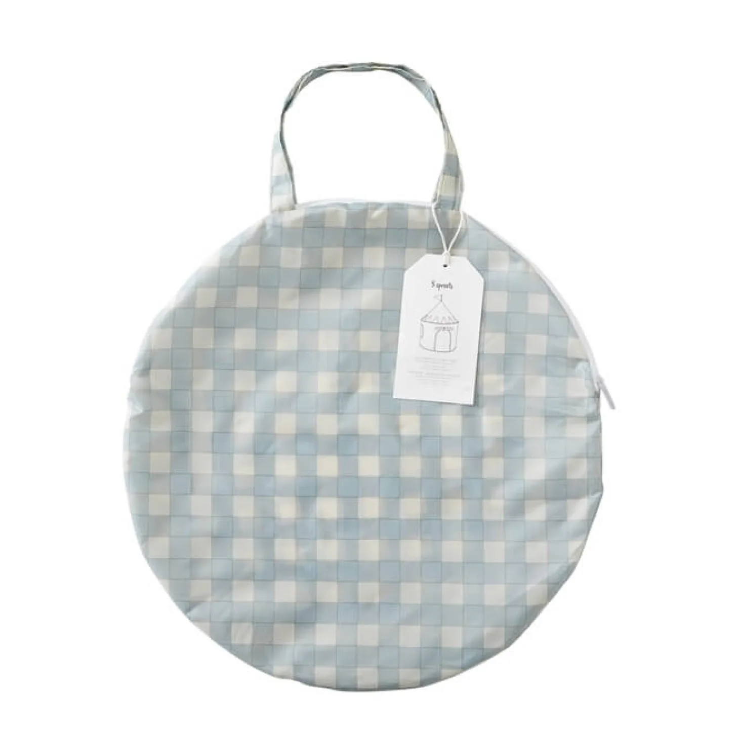 Namiot dla Dzieci Recycled Gingham Blue