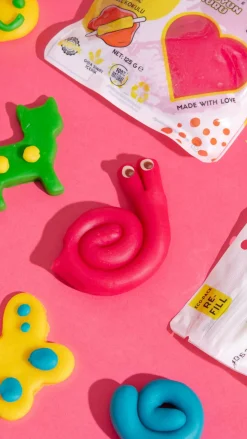 Naturalna ciastolina do zabawy, KOLORY PODSTAWOWE, eko-pack 6 szt. Re-Fill Play Dough