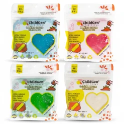 Naturalna ciastolina do zabawy, BROKAT, eko-pack 4 szt. Re-Fill Play Dough