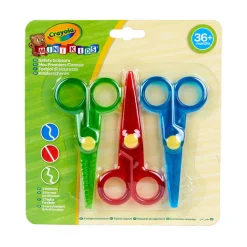 Nożyczki dla dzieci bezpieczne wzorki Mini Kids, 3szt. 3+