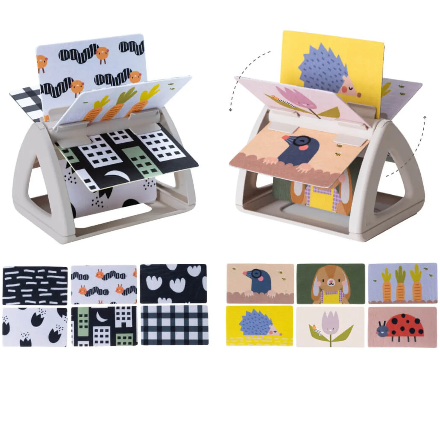 Obracająca się książeczka grzechocząca Tummy Time