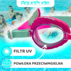 Okulary do pływania Aqua2ude - Syrena turkusowe 3+