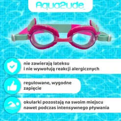 Okulary do pływania Aqua2ude - Syrena turkusowe 3+