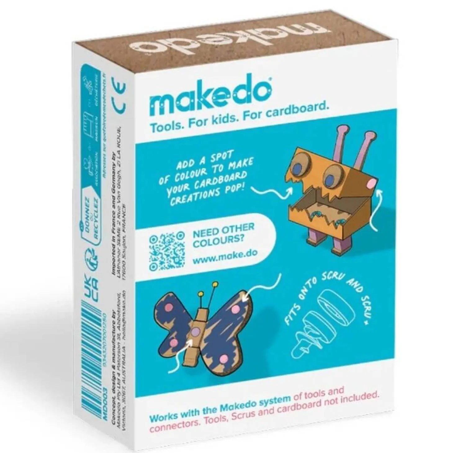 Ozdobne nakładki na śrubki Scru-Dot Makedo - Twilight Dreams 36 el.