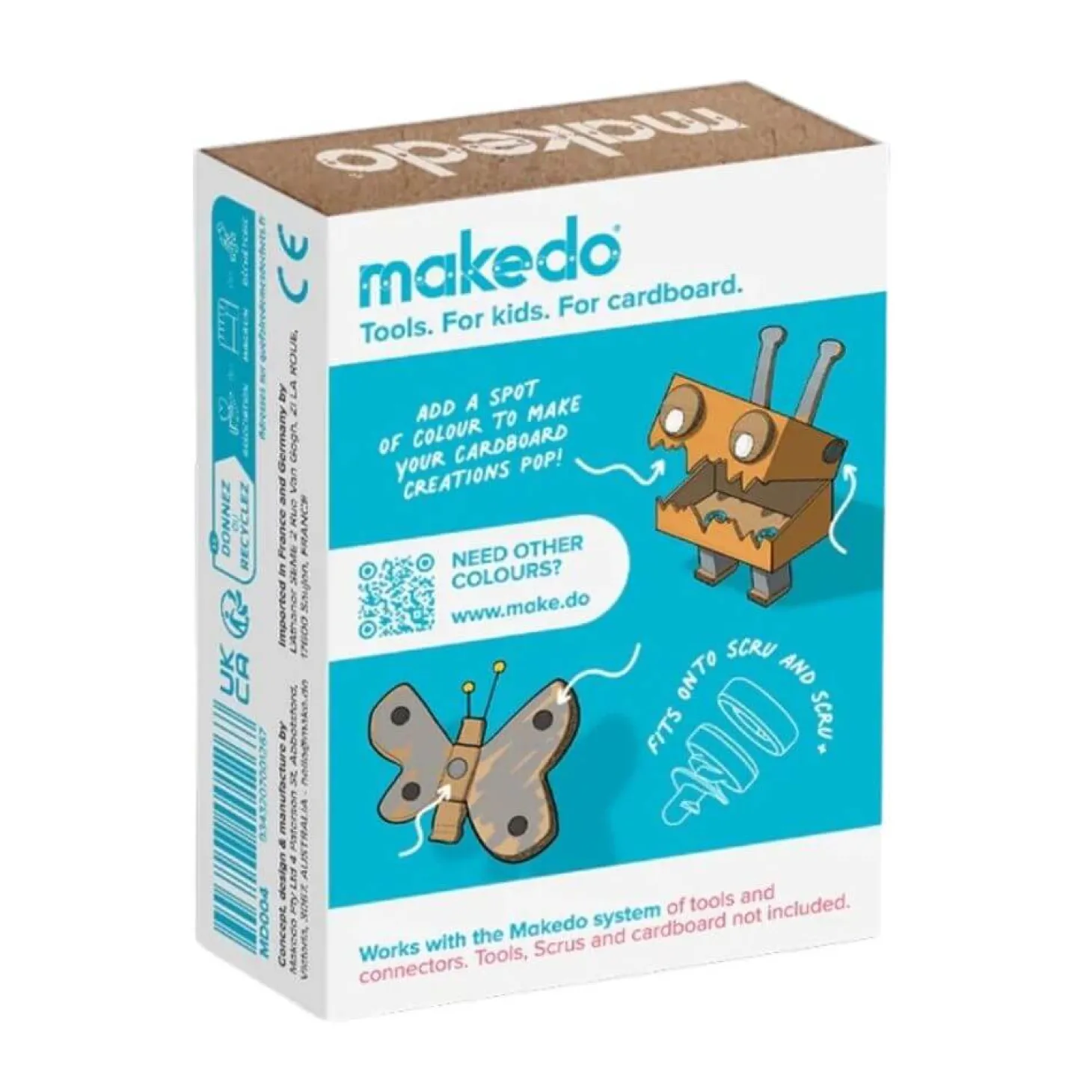 Ozdobne nakładki na śrubki Scru-Dot Makedo - Time Machine 36 el.