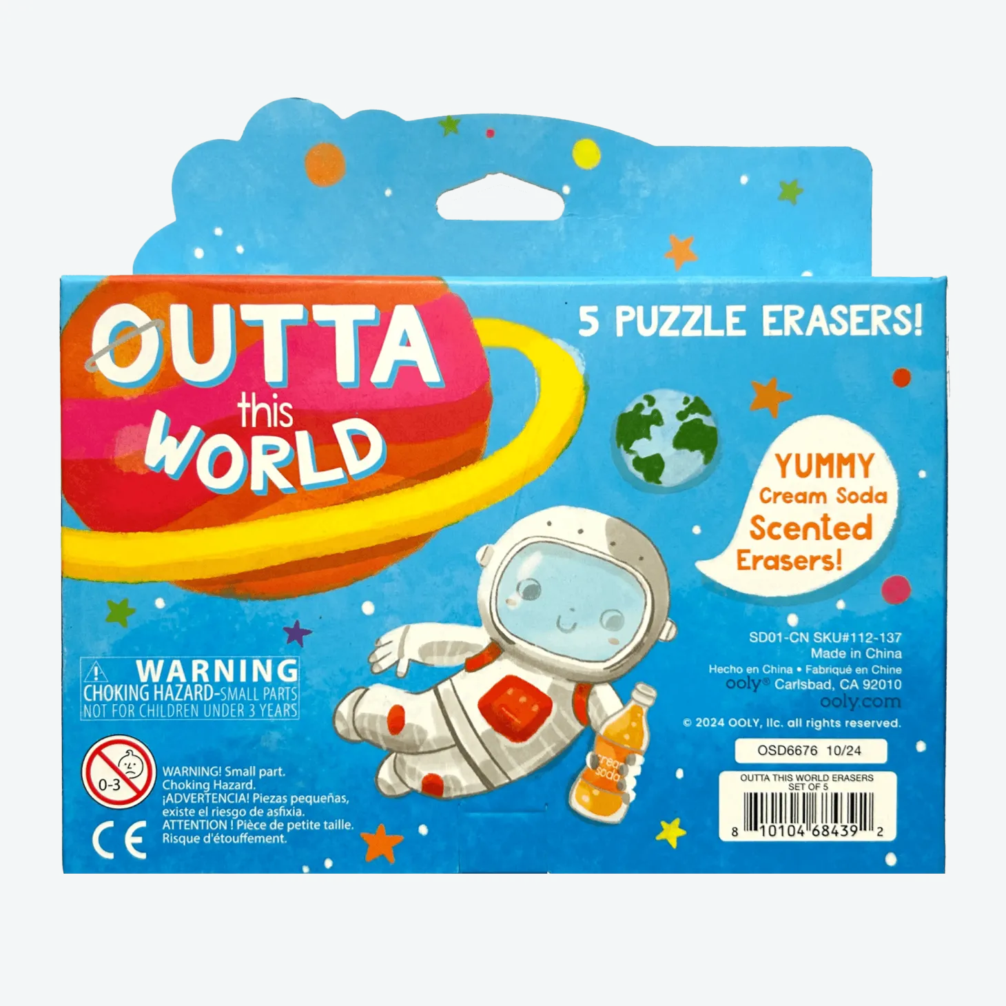 Pachnące Gumki do ścierania i składania - Kosmiczne Puzzle