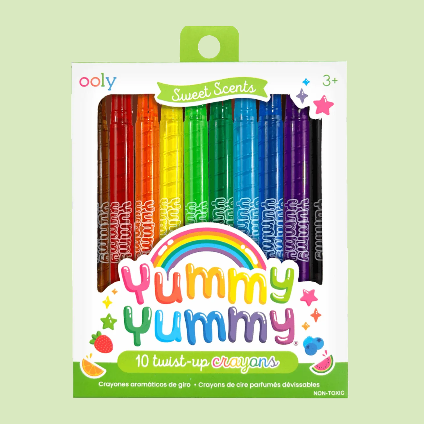 Pachnące kredki świecowe Yummy, 10 kredek