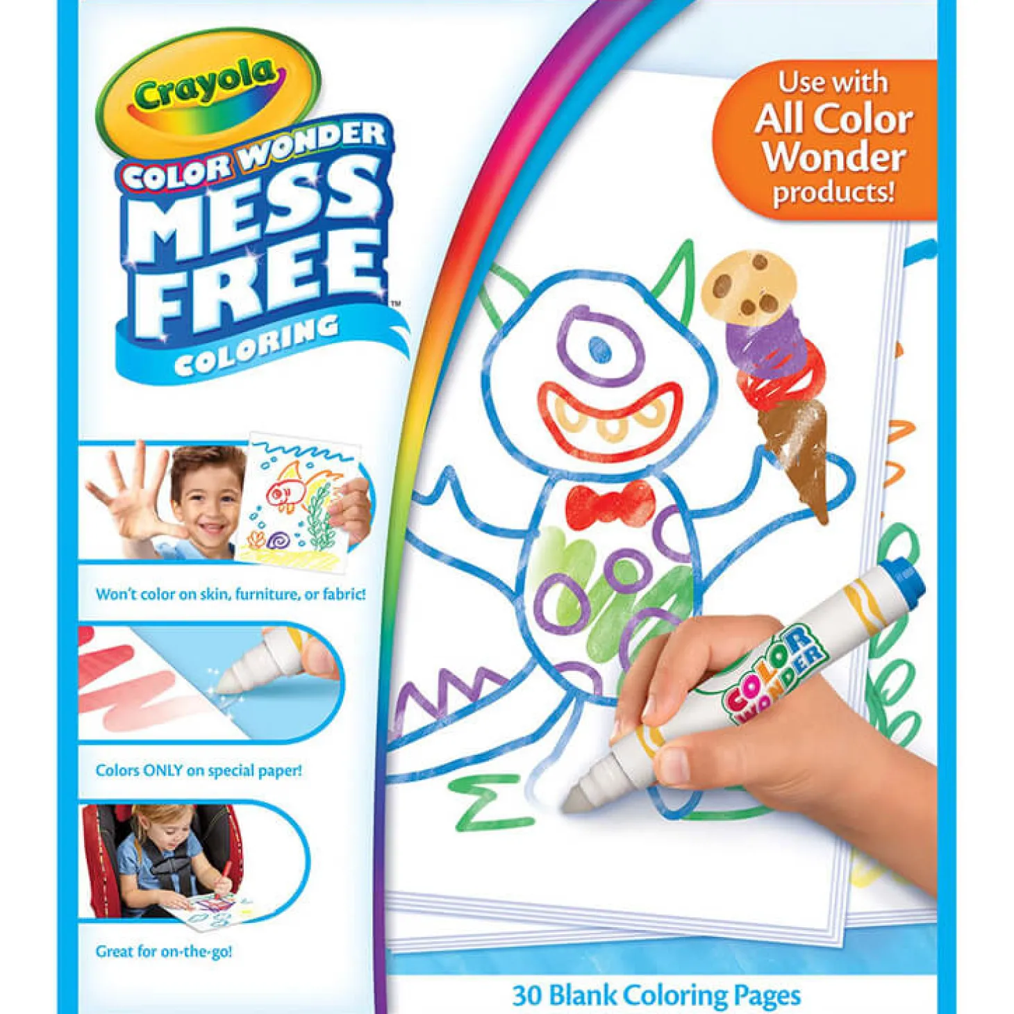 Papier do kolorowania magicznymi flamastrami Color Wonder Mess Free 3+