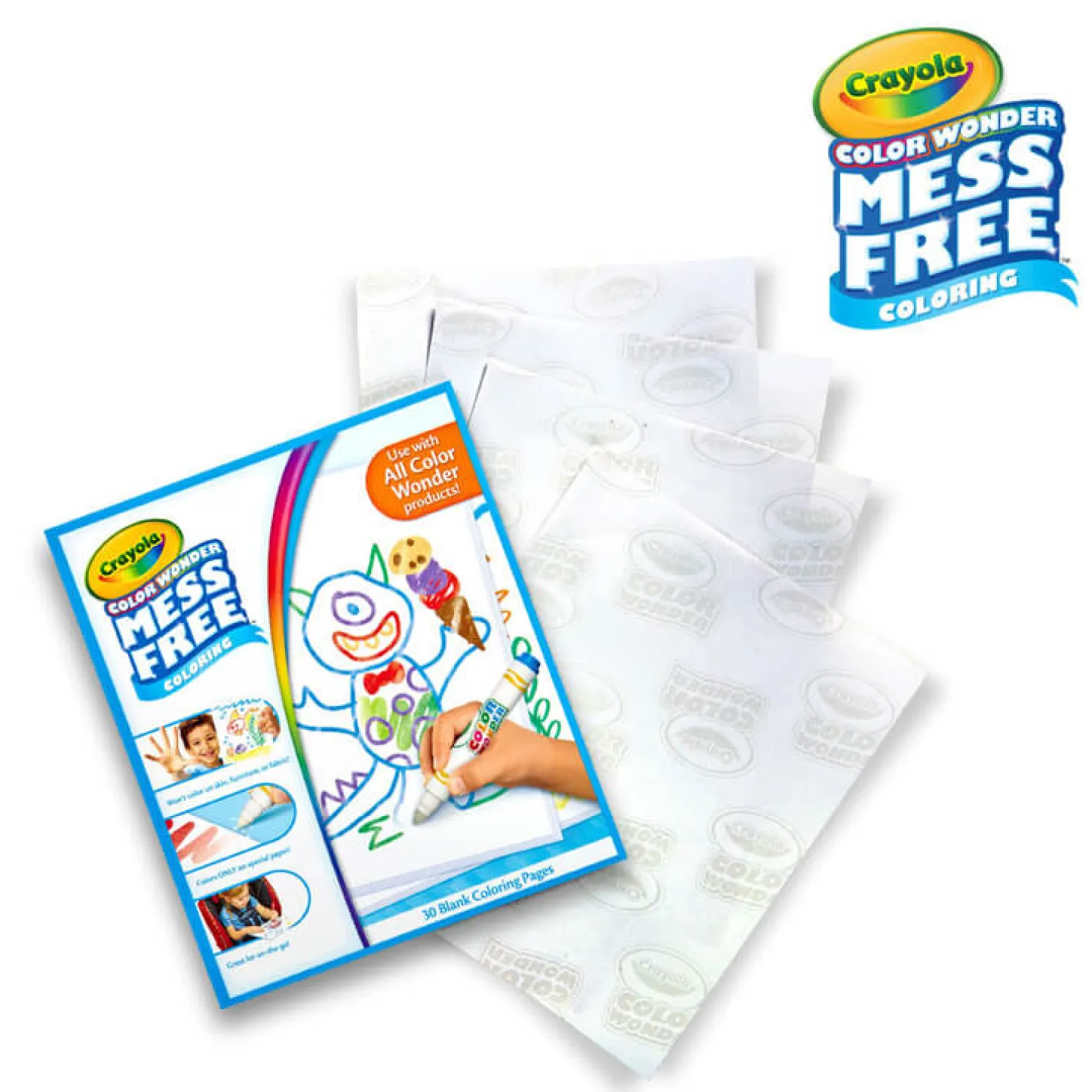 Papier do kolorowania magicznymi flamastrami Color Wonder Mess Free 3+