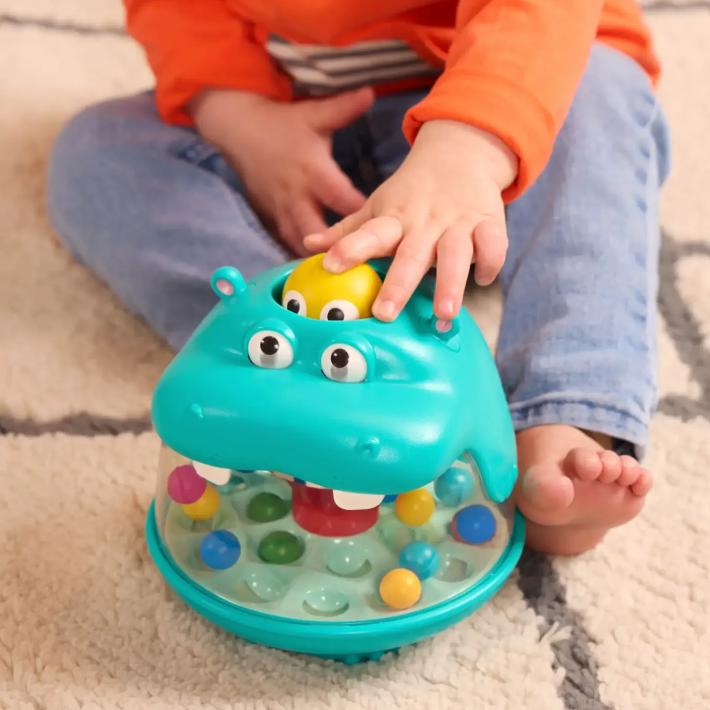 Party Pop Hippo – hipopotam z wirującymi kuleczkami