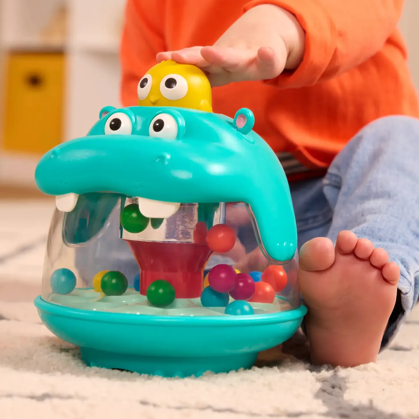 Party Pop Hippo – hipopotam z wirującymi kuleczkami