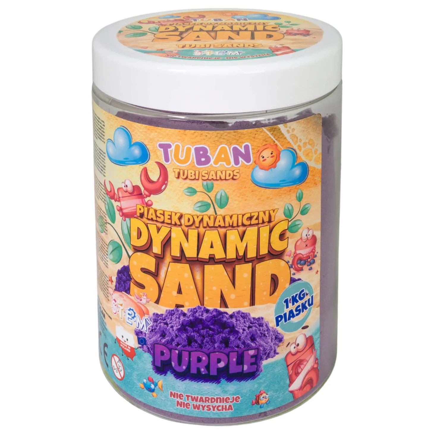 Piasek Dynamiczny - fioletowy, 1 kg