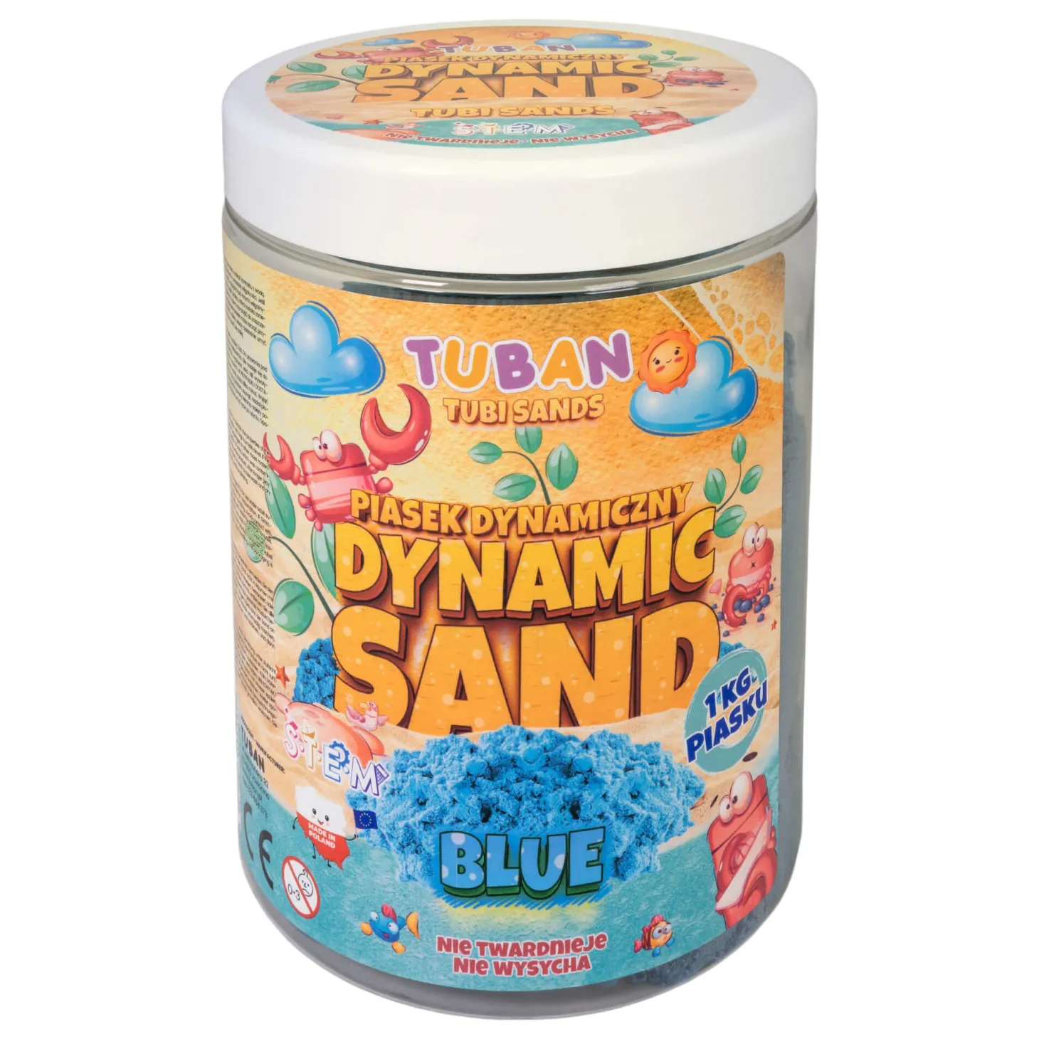 Piasek Dynamiczny - niebieski, 1 kg