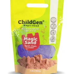 Piasek kinetyczny, 100% NATURALNY SKŁAD - opakowanie re-fill uzupełniające 907g, kolor fioletowy
