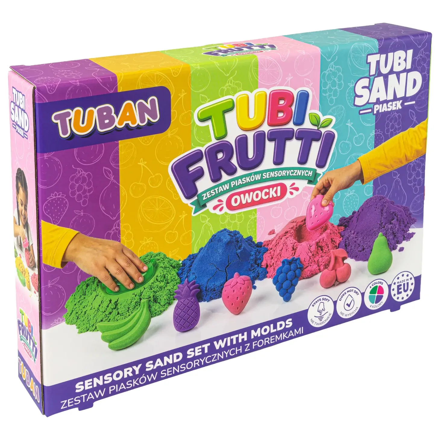 Piasek Sensoryczny Zestaw - Tubi Frutti