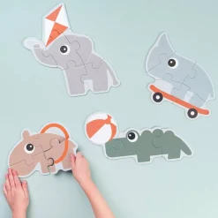 Pierwsze puzzle Zwierzątka na Placu Zabaw Playground