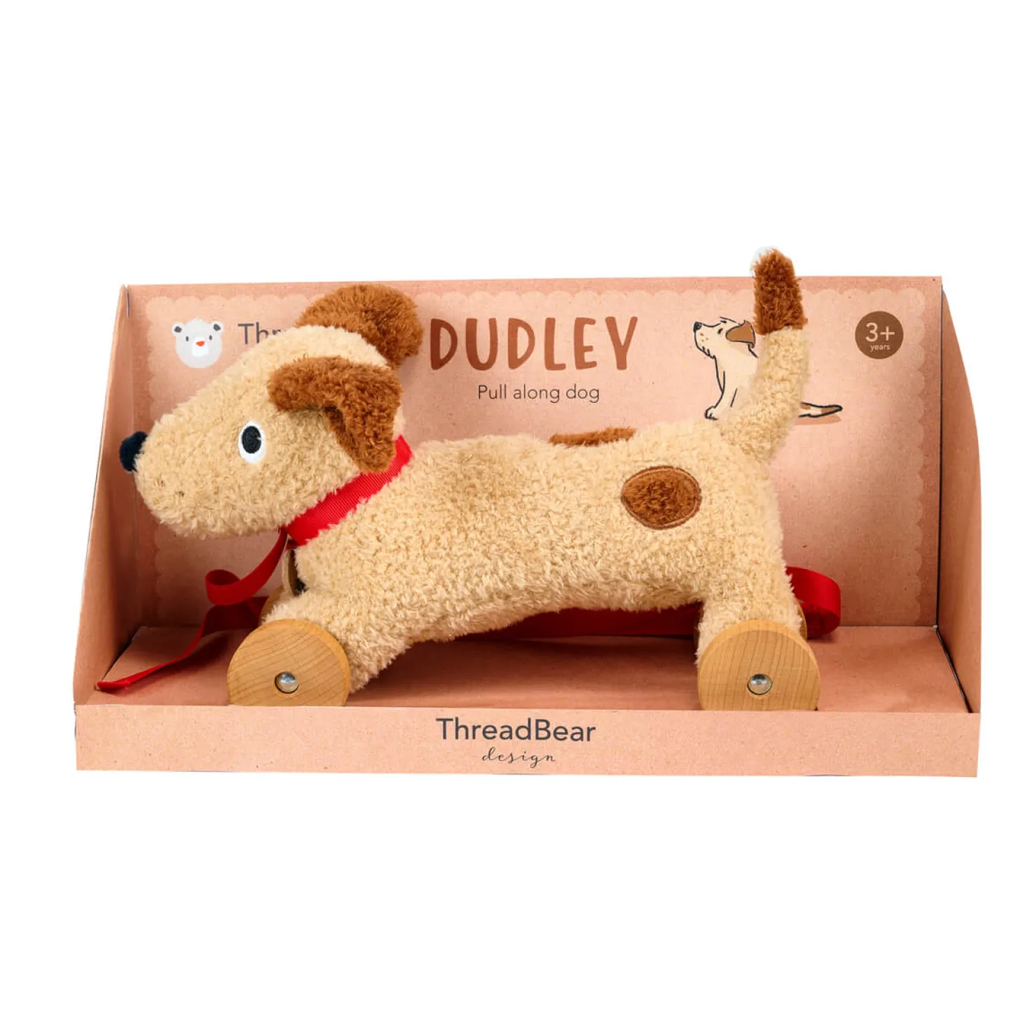 Piesek na kółkach do ciągnięcia - Dudley