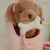 Piesek w torebce - pink check