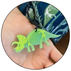 Piórnik owalny świecący w ciemności - Dinozaury