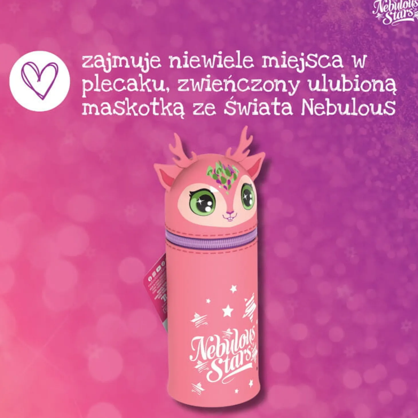 Piórnik stojący tuba koralowy Elena