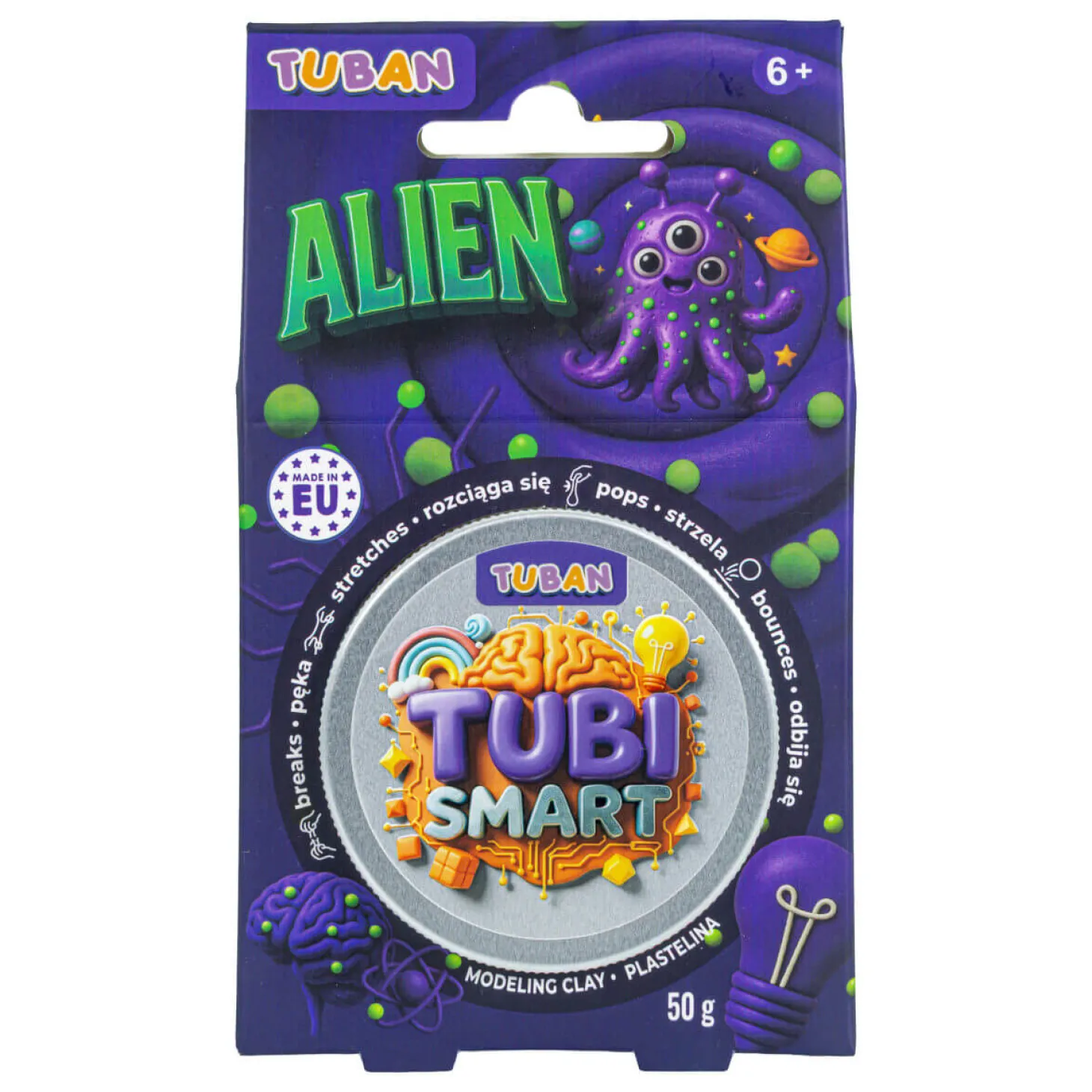 Plastelina Tubi Smart - ALIEN, 50g